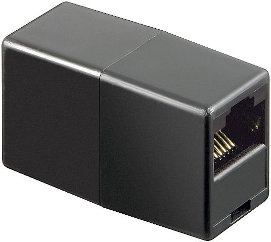 Adapter UTP, ISDN 8P8C RJ45 female to RJ45 female, black
Packaging: bulk 1 pc.