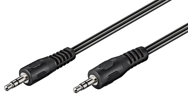 Audio cable 2.5m 3.5mm male stereo jack to 3.5mm male stereo jack
CABLE-404
KPO2743
Packaging: bulk 1 pc.