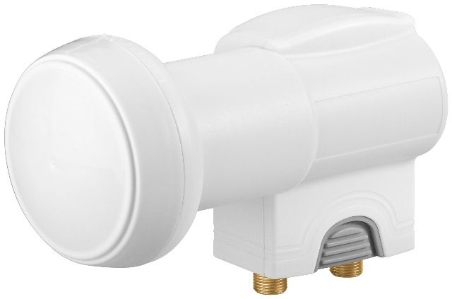 LNB Twin 0.1 dB, F connectors with gold contacts
- HDTV DVB-S2 compatible
Packaging: box 1 pc.