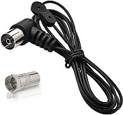 Dipole FM antenna with coaxial plug
- length 1.8m
- dipole length: 0.8m each
Packaging: bulk 1 pc.