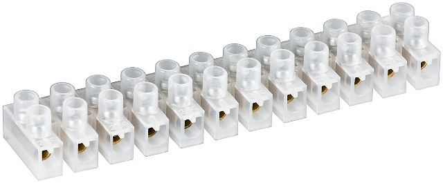 White terminal connectors 12 pcs line 4mm² 3A
Packaging: bulk 1 pc.