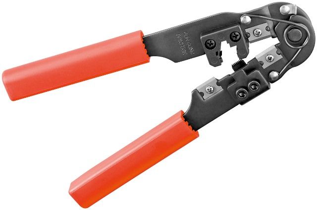 Crimping pliers for RJ45 modular plugs
Packaging: blister 1 pc.