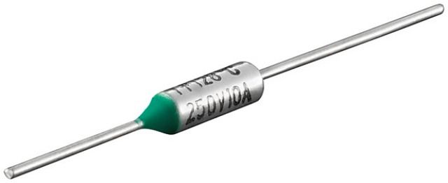 Thermal fuse 250V 10A 128°C 
Packaging: bulk 1 pc.