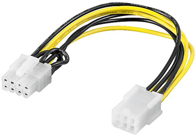 PCI Express 6-pin to 8-pin adapter, 20cm
Packaging: bulk 1 pc.