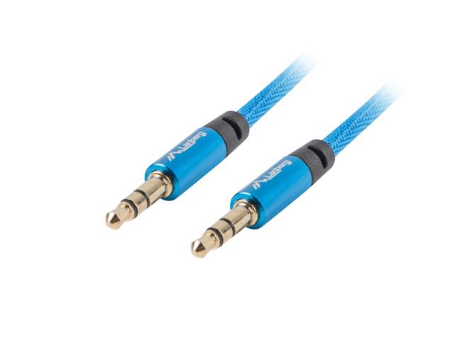 Audio cable jack 3.5mm stereo male to 3.5mm stereo male
- length 2m
- copper conductor
- gold contacts
- metallic case
Packaging: poly bag 1 pc.