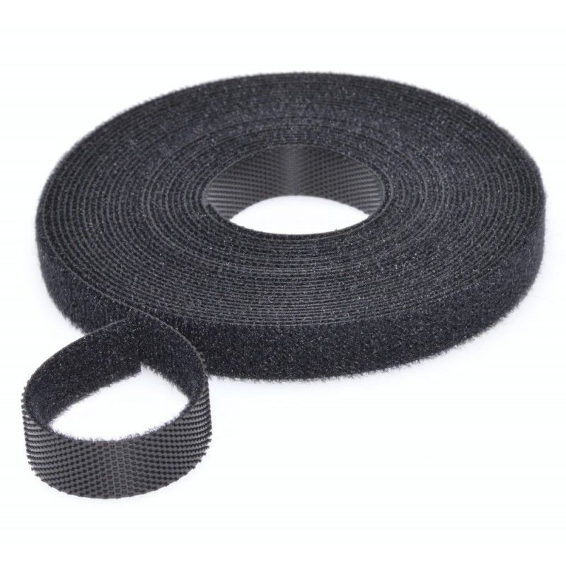 Tape with Velcro 1cm x 5m
- for organizing the power or data cables of computers, printers, laptops, audio systems
Packaging: bulk 1 pc.