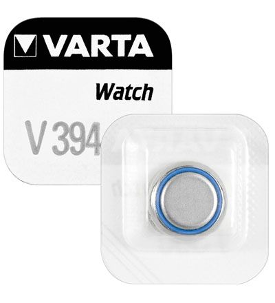 Silver oxide button battery V394/SR45 AG9 1.55V 56mAh Varta
- dimensions: 9.5 x 3.6mm
Packaging: blister 1 pc.