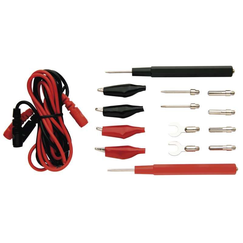 Multimeter tester set 0.95m max. 2A, 800V, CAT III
- color: black, red
- interchangeable tips
Packaging: blister 1 pc.