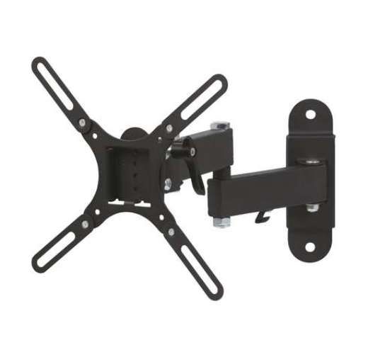 TV support for screens up to 32" (25-81cm) with 2 arms
- color: black
- inclination: 10°/-15°
- max. weight: 30 Kg
- distance from the wall: 102-340mm
- VESA min: 75x75
- VESA max: 200x200
Packaging: box 1 pc.