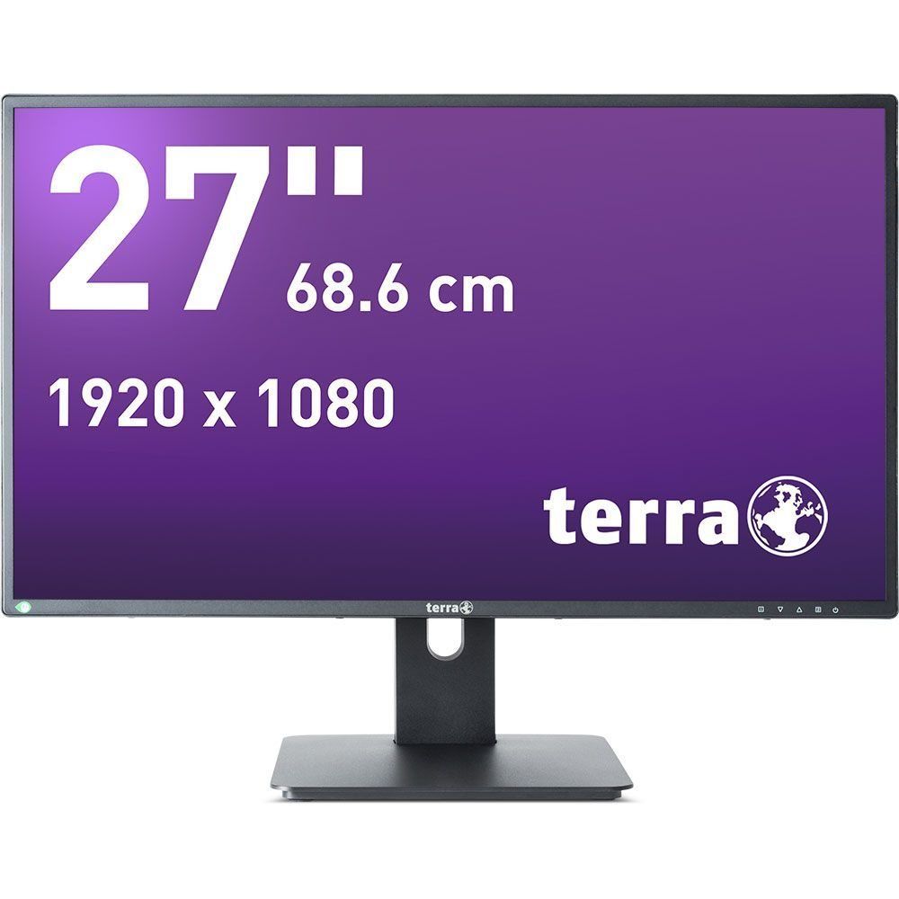 Monitor 27 inch LED TERRA 2756w pv v3 1920 x 1080 pixeli, 75 Hz, 5 ms, Negru