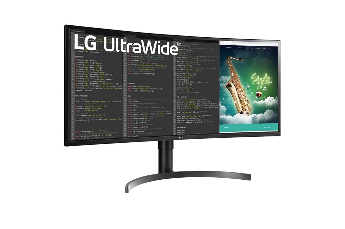 Monitor 35 inch LED LG Electronics 35WN75CP-B 3440 x 1440 pixeli, 100 Hz, 5 ms, Negru