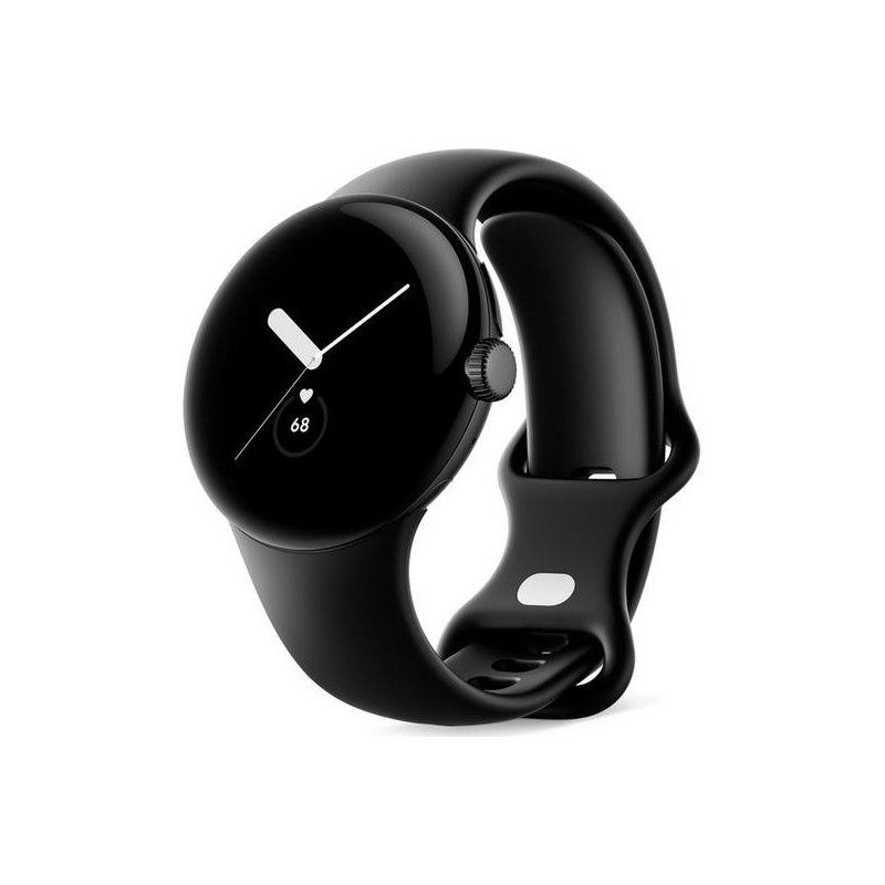 Google Pixel Watch matte black stainless steel 41mm obsidian active band