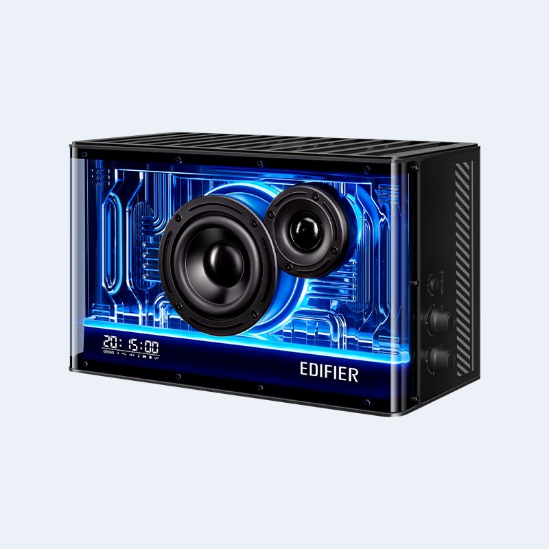 BOXE EDIFIER Gaming desktop, RMS: 40W, Bluetooth 5.3, USB-C, USB-A, AUX, EQs preset 3 moduri, RGB 7 culori, GaN charger 35W, black,  QD35-BK   (include TV 0.8lei)