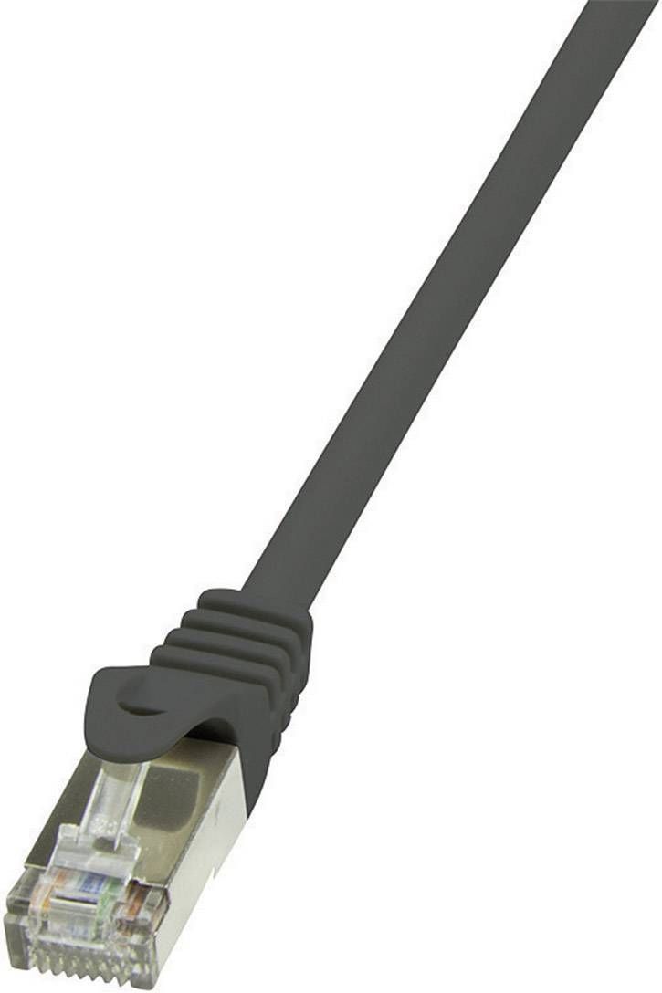 PATCH CORD FTP LOGILINK Cat6, cupru-aluminiu, 5 m, negru, AWG26, ecranat  CP2073S  (include TV 0.18lei)
