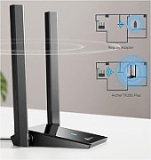 Adaptor wireless TP-Link, ARCHER TX20 PLUS, AX1800, 2 x antene externe Dual-Band 5Ghz, 2.4 Ghz, dimensiuni: 84 × 156.3 × 19.2 mm, Securitate Wireless: WEP, WPA/WPA2/WPA3, WPA-PSK/WPA2-PSK