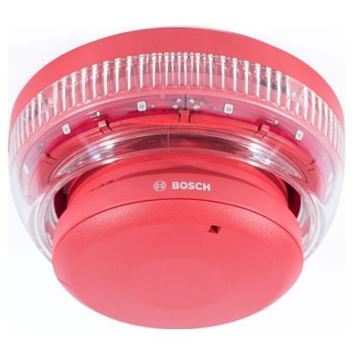Sirena adresabila Bosch FNX-425U-RFRD cu flash, adresabila, rosie, flash rosu, IP42