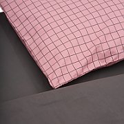  King Size Bed Set
100% cotton, density 144 TC
Set containes 2 pillow cases 50x70 cm , one flat sheet 220x240 cm and one duvet cover  200x220 cm 
Closing system : envelop for pillow and buttons for duvet cover  