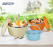  BELLY BEIGE, FOOD WARMER 3 PCS SET: 2+4+6L
FOLDABLE LOCK DESIGN
Keeps food hot/cold for 3-4 hours
Inside: stainless steel 201
Outside:
polypropylene
between the walls: expanded polystyrene 