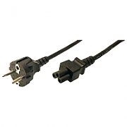CABLU alimentare LOGILINK 1.8m, intrare Schuko, iesire C5, 2.5A, black,  CP093  (include TV 0.18lei)