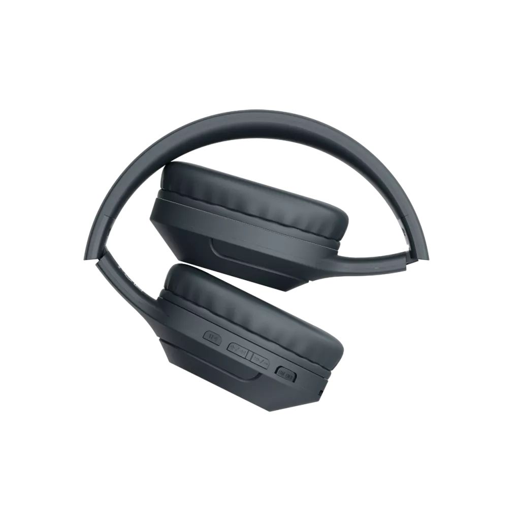 CANYON BTHS-3, Canyon Bluetooth headset,with microphone, BT V5.1 JL6956, battery 300mAh, Type-C charging plug, PU material, size:168*190*78mm, charging cable 30cm and audio cable 100cm, Dark grey