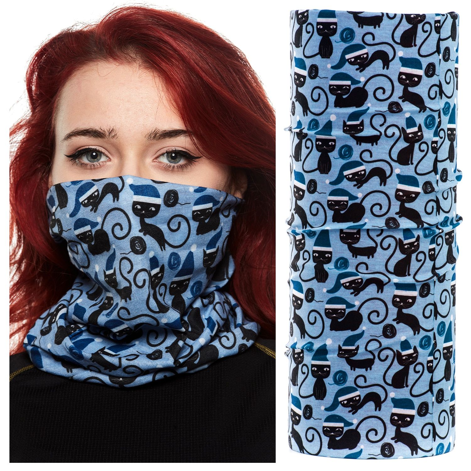 Bandana tubulara multifunctionala, fara cusaturi, material moale si respirabil, transfer termic si de umiditate foarte bun, mentine temperatura corpului si se usuca foarte repede, se poate purta in peste 10 moduri diferite, ideala pentru orice sport, tine