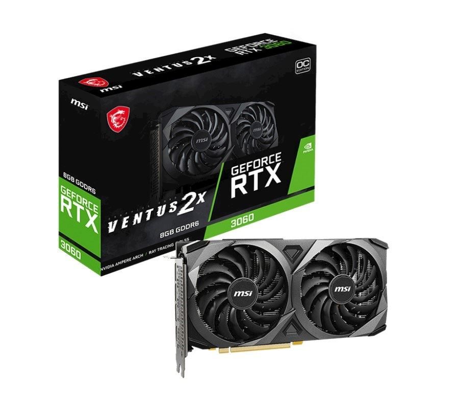 Placa video MSI GeForce RTX 3060 VENTUS 2X OC 8 GB GDDR6 128 bit