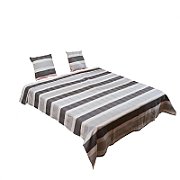   King Size Bedspread 200x220 with 2 pillow covers 45x45 cm 
Material : 75% Cotton and  25% Polyester
  