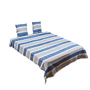   King Size Bedspread 200x220 with 2 pillow covers 45x45 cm 
Material : 75% Cotton and  25% Polyester
  