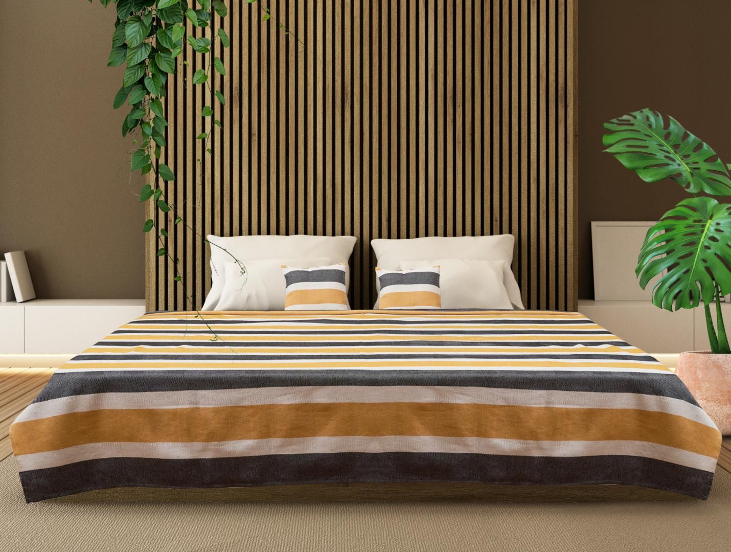 SET CUVERTURA PAT KS 200X220CM ZIA YELLOW