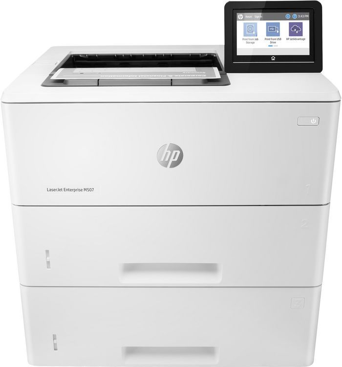 Imprimanta laser monocrom HP M507x, A4, duplex, USB 2.0, Wi-Fi, Bluetooth, 45 ppm