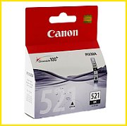 Cartus cerneala Canon 2933B001AA ,Negru ,665 pagini ,Original (CLI-521bk) 