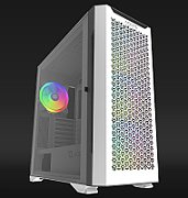 Carcasa Aqirys Aquilla Midi Tower White  TECHNICAL DATA Case type: Midi Tower Materials: Tempered Glass with hinge(left side panel), 0.9 mm SPCC steel, ABS, Metal mesh M/B support: Mini-ITX, Micro-ATX, ATX, E-ATX PSU support: ATX, 175 mm maximum length (bottom installation) VGA support: 395 mm
