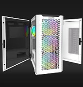 Carcasa Aqirys Aquilla Midi Tower White  TECHNICAL DATA Case type: Midi Tower Materials: Tempered Glass with hinge(left side panel), 0.9 mm SPCC steel, ABS, Metal mesh M/B support: Mini-ITX, Micro-ATX, ATX, E-ATX PSU support: ATX, 175 mm maximum length (bottom installation) VGA support: 395 mm