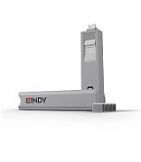 Lindy USB Type C Port Blocker Key, pachet de 4, alb