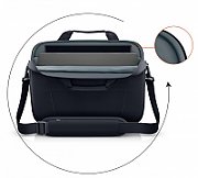 Dell EcoLoop Pro Slim Briefcase 15, Color: Black, Laptop Compatibility: Fits most laptops with screen sizes up to 15.6  (Excluding Dell G Series Gaming, Alienware and Dell Rugged Laptop Series, max laptop dimension: 360 x 255 x 25 mm), Features:  Made with solution-dyeing process for polyester that