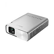 Videoproiector Asus ZenBeam E1R, 854 x 480 pixeli, 16:9, 200 lm, mini LED, 30000 h, Wi-Fi, Argintiu