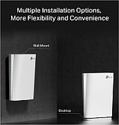TP-LINK TP-link AX6000 Wi-Fi6 Range Extender, Dual-Band, RE900XD, 1× Port Multi- Gig de 2.5 Gbps + 2× Porturi Gigabit, Standarde Wireless: IEEE 802.11a/n/ac/ax 5 GHz, IEEE 802.11b/g/n/ax 2.4 GHz, Viteza wireless: 1148 Mbps în banda de 2.4 GHz, 4804 Mbps în banda de 5 GHz, Dimensiuni: 189×59×200 mm.