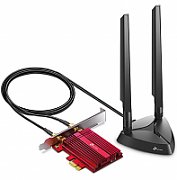 Adaptor wireless TP-Link, ARCHER TXE75E, AX5400, 2 x antene externe Dual-Band 5Ghz, 2.4 Ghz, PCI-E WI-FI 6E dimensiuni: 120.8 × 78.5 × 20.9 mm, Bluetooth 5.2.