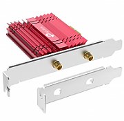 Adaptor wireless TP-Link, ARCHER TXE75E, AX5400, 2 x antene externe Dual-Band 5Ghz, 2.4 Ghz, PCI-E WI-FI 6E dimensiuni: 120.8 × 78.5 × 20.9 mm, Bluetooth 5.2.