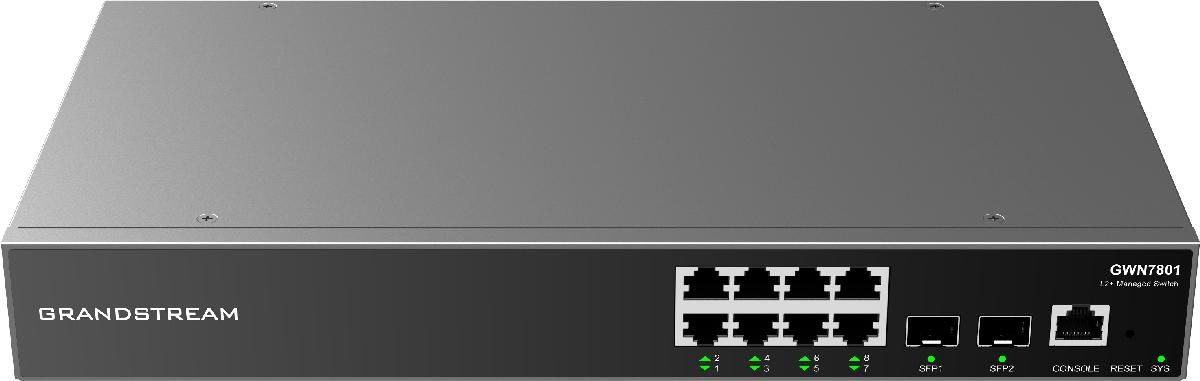 Grandstream GRS SWT 8xGbE RJ45 2xSFP GWN7801