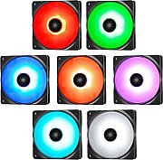 Ventilator Deepcool DP-FRGB-RF120-1C ,120 x 120 x 25 mm ,500 - 1500 RPM ,Negru + Alb ,RGB 