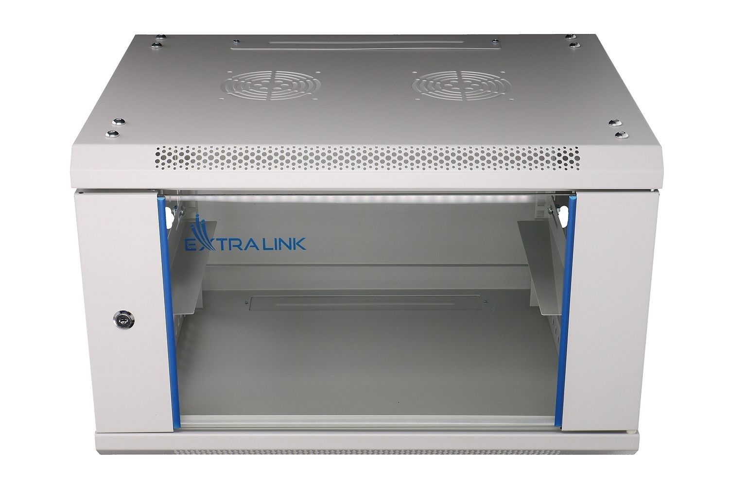EXTRALINK 6U 600X600 wall-mounted rackmount cabinet gray