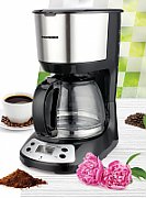 Cafetiera digitala Heinner Silver Chatt HCM-D750GCSS, control electronic, afisaj LCD, capacitatea rezervorului de apa: 1,25 L, filtru si portfiltru detasabile, filtru din nailon, vas de sticla rezistent la temperaturi ridicate, temporizator programabil, protectie la functionarea fara apa, functie