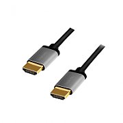 CABLU video Logilink, HDMI (T) la HDMI(T), rezolutie maxima 4K UHD (3840 x 2160) la 60 Hz, conectori auriti, 5m, negru,  CH0013  (include TV 0.06 lei)