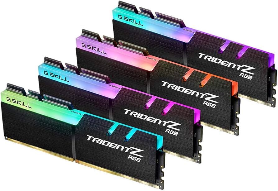 Memorie G.Skill Trident Z 128 GB DDR4 3600 MHz CL18, kit 4 x 32 GB, Negru, RGB