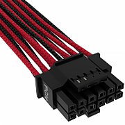Cablu premium 12+4pin, PCIe Gen 5, 12VHPWR, 600W, Type 4, fire invelite individual, Rosu/Negru