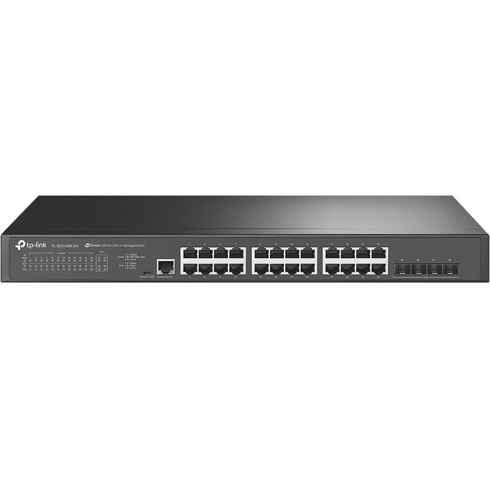 Switch TP-Link TL-SG3428X-M2, 24 porturi 100 / 1000 / 2500 MBs