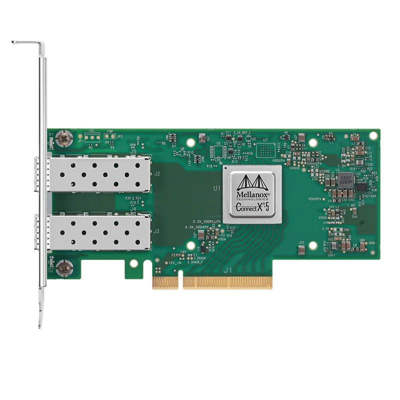 NVIDIA ConnectX-5 EN NIC 2x 25GbE DP QSFP28 dual-port, PCIe3.0 x8, tall bracket, ROHS R6