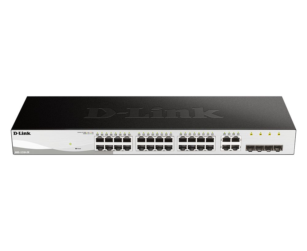 Switch D-Link DGS-1210-28MP/E, 24 porturi 10 / 100 / 1000 MBs