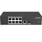 Switch Hikvision DS-3T1310P-SI/HS, 8 porturi 10 / 100 Mbps